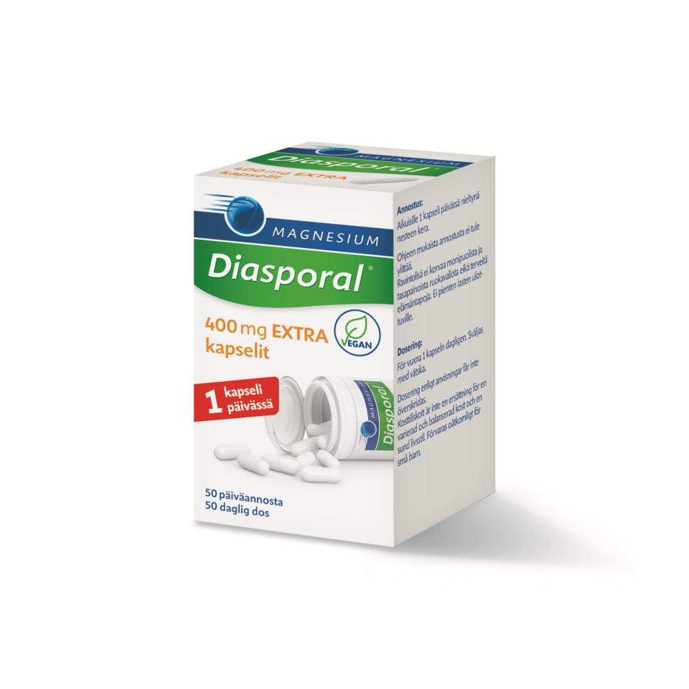 Diasporal Magnesium 400 Extra Kaps - Apteekki 360 Helsinki - Verkkoapteekki