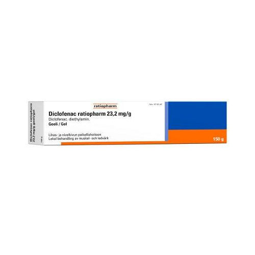 Diclofenac Ratiopharm 23,2 Mg/G Geeli - Apteekki 360 Helsinki - Verkkoapteekki