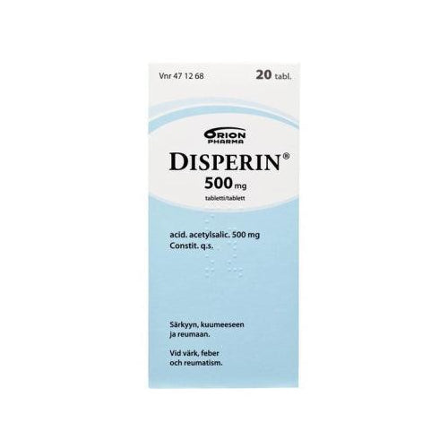 Disperin 500 Mg Tabl - Apteekki 360 Helsinki - Verkkoapteekki