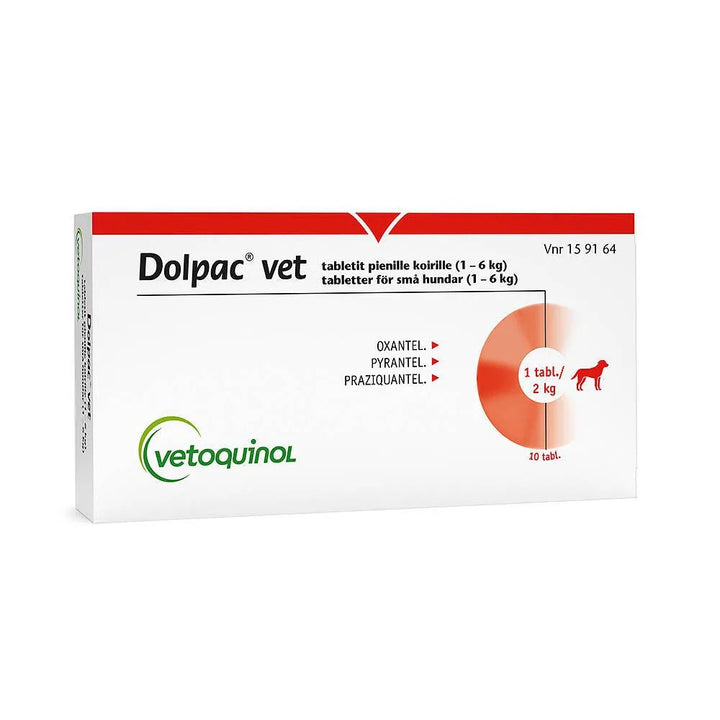 Dolpac Vet Tabletit Pienille Koirille 10 Mg/28,8 Mg/40,06 Mg Tabl 1-6 Kg - Apteekki 360 Helsinki - Verkkoapteekki