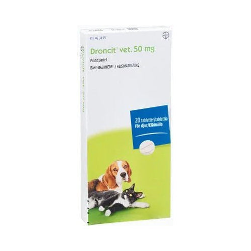 Droncit Vet 50 Mg Tabl - Apteekki 360 Helsinki - Verkkoapteekki