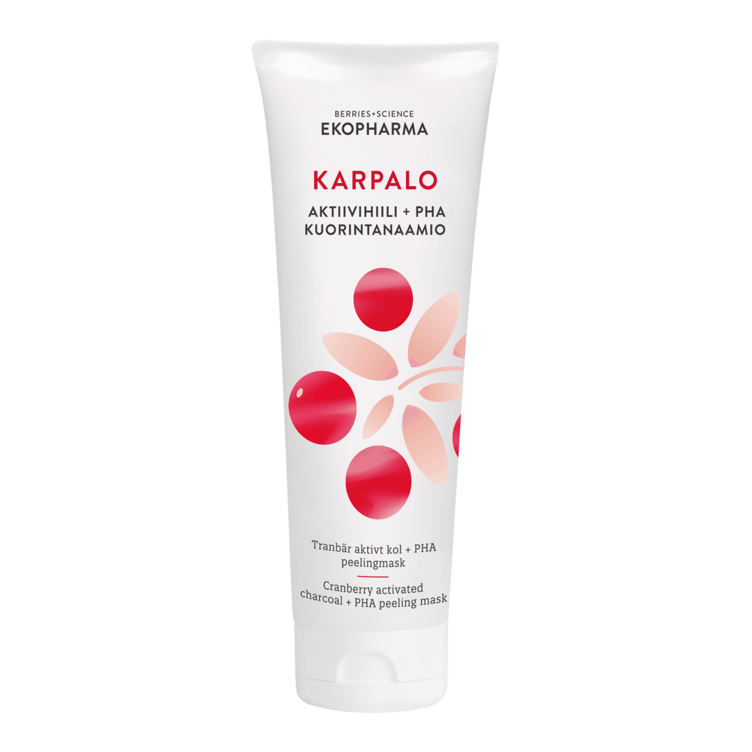 Ekopharma Karpalo Aktiivihiili + Pha Kuorintanaamio 50Ml - Apteekki 360 Helsinki - Verkkoapteekki