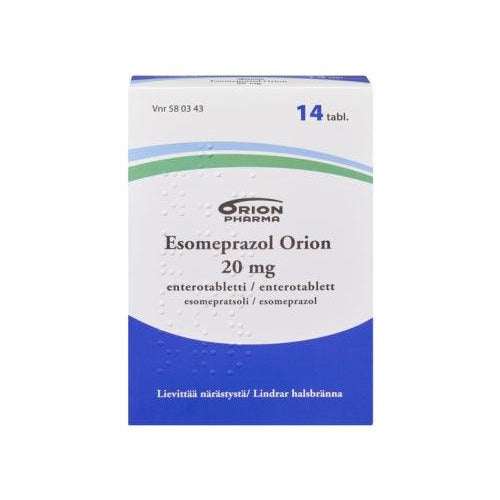 Esomeprazol Orion 20 Mg Enterotabl - Apteekki 360 Helsinki - Verkkoapteekki