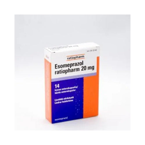 Esomeprazol Ratiopharm 20 Mg Enterokaps, Kova - Apteekki 360 Helsinki - Verkkoapteekki