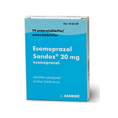 Esomeprazol Sandoz 20 Mg Enterotabl - Apteekki 360 Helsinki - Verkkoapteekki