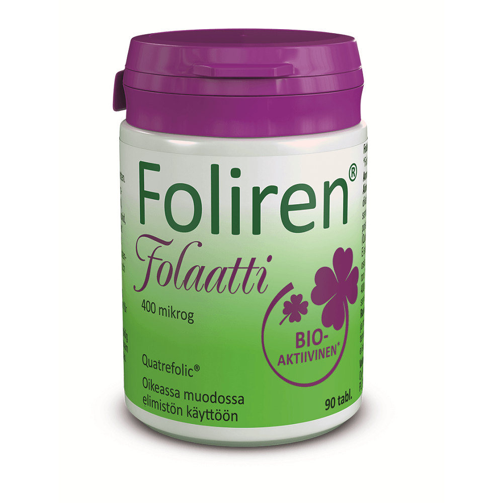 Foliren Folaatti 400 Mikrog - Apteekki 360 Helsinki - Verkkoapteekki