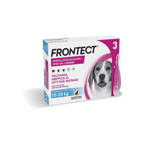 Frontect 135,2 Mg/1009,6 Mg Vet Paikallisvaleluliuos Koirille 10-20 Kg - Apteekki 360 Helsinki - Verkkoapteekki
