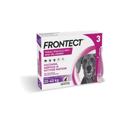 Frontect 270,4 Mg/2019,2 Mg Vet Paikallisvaleluliuos Koirille 20-40 Kg - Apteekki 360 Helsinki - Verkkoapteekki