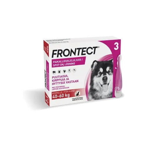 Frontect 405,6 Mg/3028,8 Mg Vet Paikallisvaleluliuos Koirille 40-60 Kg - Apteekki 360 Helsinki - Verkkoapteekki