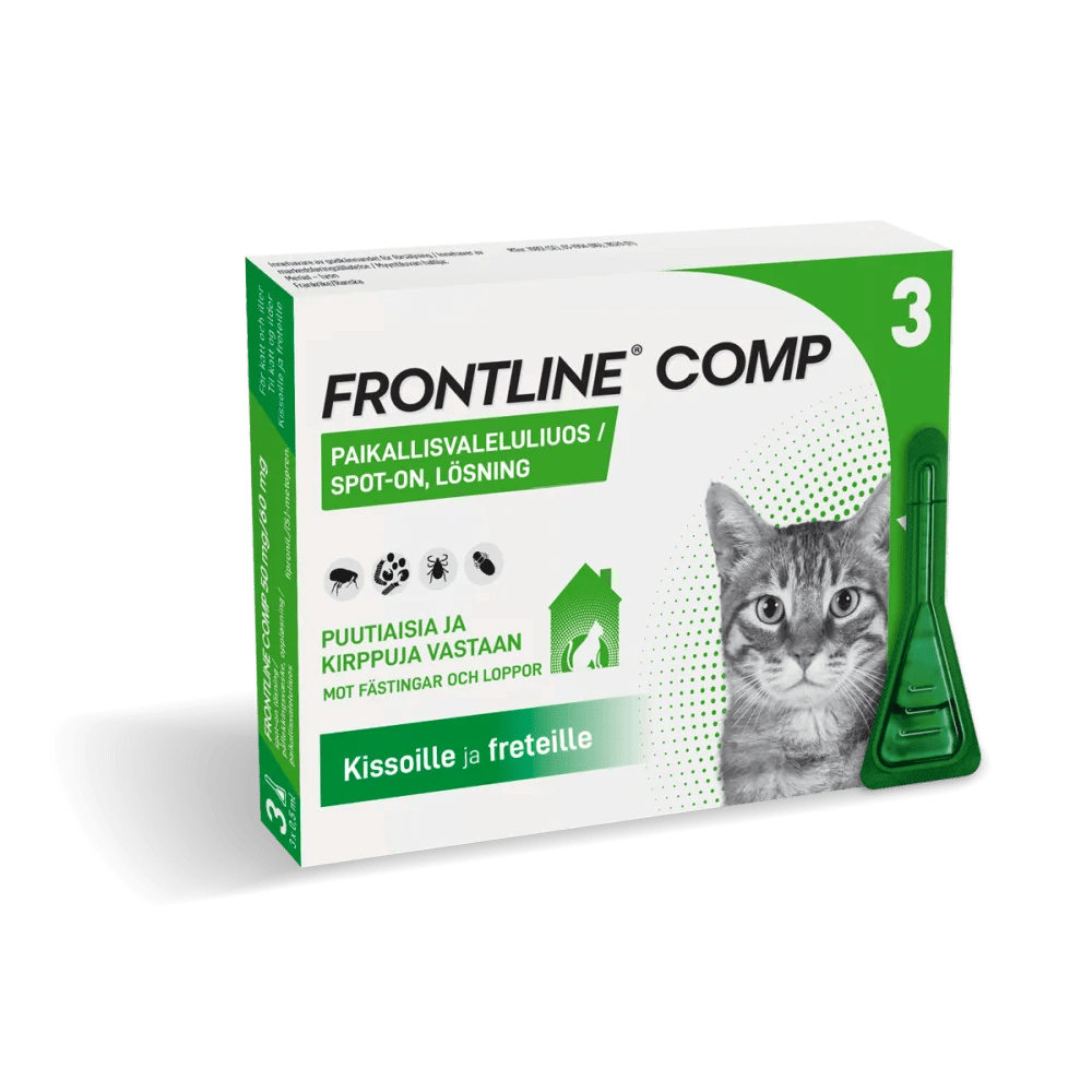 Frontline Comp 50 Mg/60 Mg Vet Paikallisvaleluliuos Kissoille Ja Freteille - Apteekki 360 Helsinki - Verkkoapteekki
