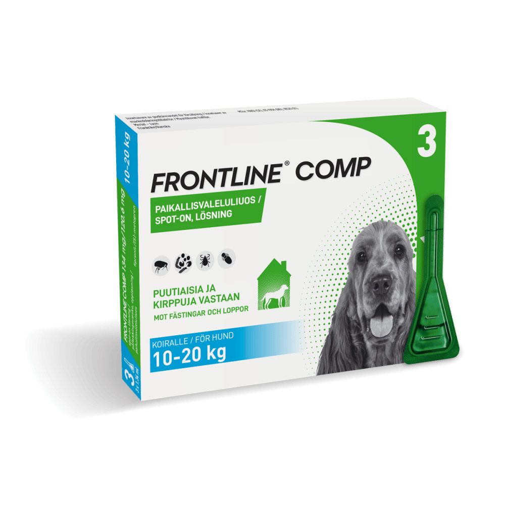Frontline Comp Vet Paikallisvaleluliuos Koirille - Apteekki 360 Helsinki - Verkkoapteekki