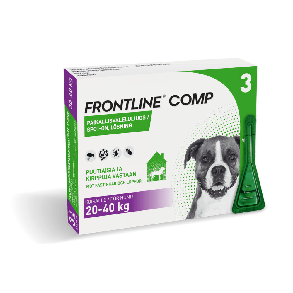 Frontline Comp Vet Paikallisvaleluliuos Koirille - Apteekki 360 Helsinki - Verkkoapteekki