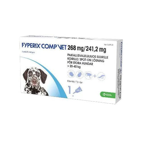 Fyperix Comp Vet 241,2 Mg/268 Mg Paikallisvaleluliuos Suurille Koirille - Apteekki 360 Helsinki - Verkkoapteekki