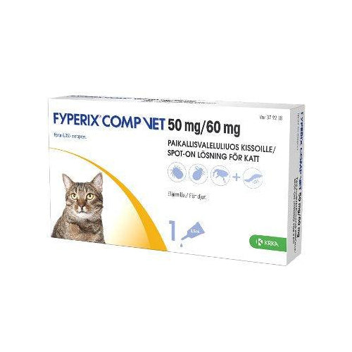 Fyperix Comp Vet 50 Mg/60 Mg Paikallisvaleluliuos Kissoille - Apteekki 360 Helsinki - Verkkoapteekki