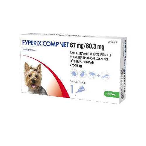 Fyperix Comp Vet 60,3 Mg/67 Mg Paikallisvaleluliuos Pienille Koirille - Apteekki 360 Helsinki - Verkkoapteekki