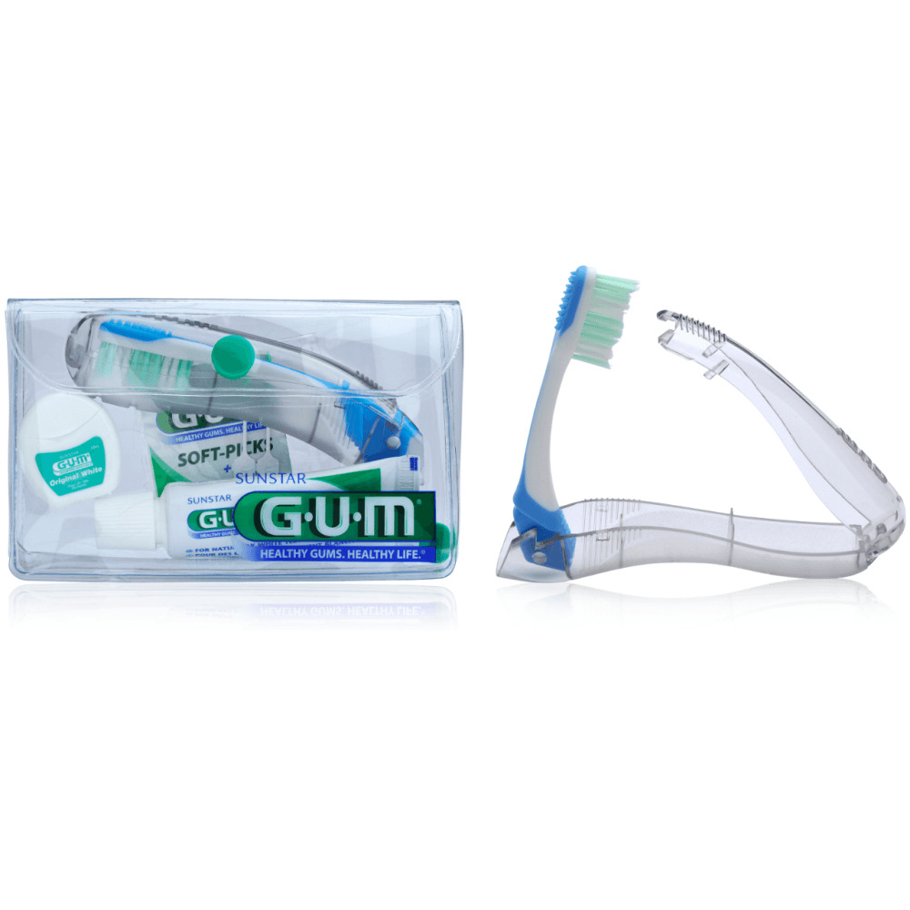 Gum Original White Travel Kit Harja,Tahna,Lanka,Soft Picks - Apteekki 360 Helsinki - Verkkoapteekki