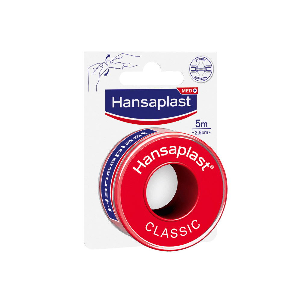 Hansaplast Classic Kiinn.Teippi 5Mx2,5Cm Me10 - Apteekki 360 Helsinki - Verkkoapteekki