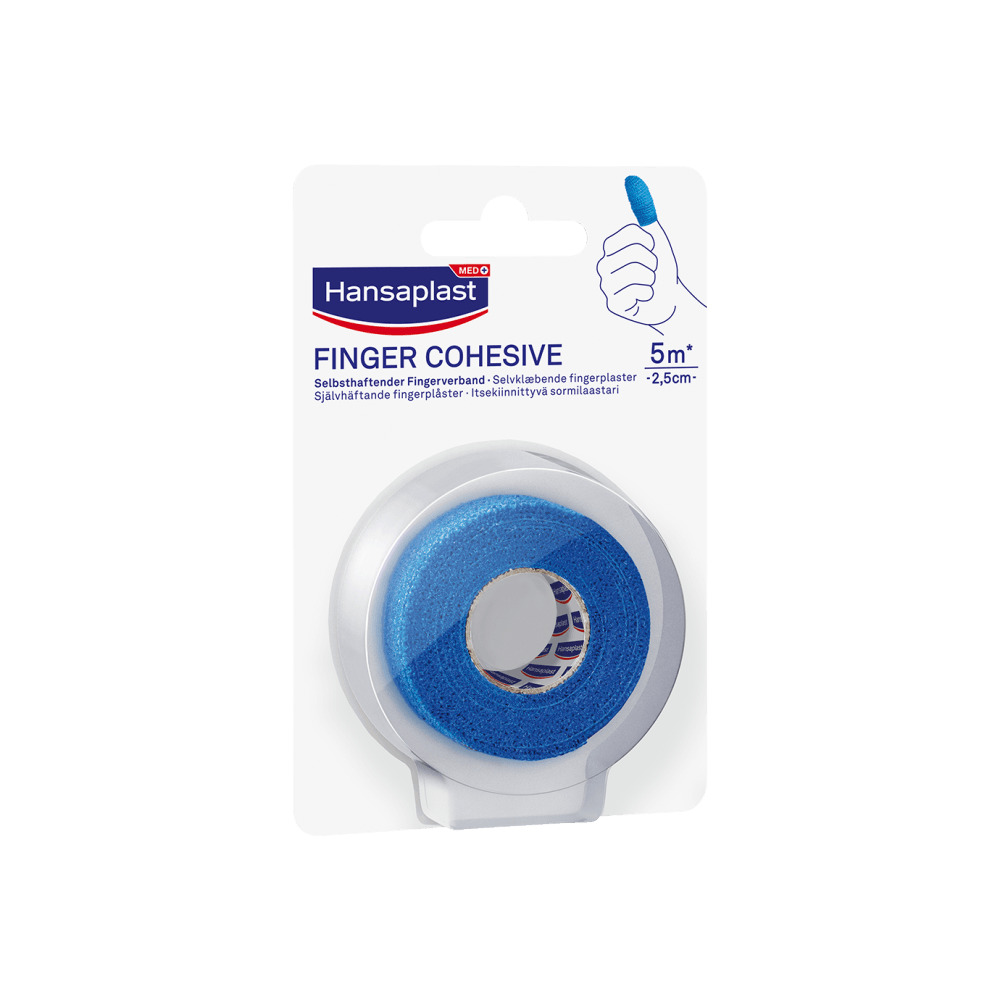 Hansaplast Finger Cohesive Blue 5M X 2,5Cm - Apteekki 360 Helsinki - Verkkoapteekki