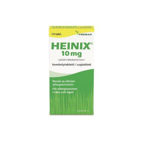 Heinix 10 Mg Imeskelytabl - Apteekki 360 Helsinki - Verkkoapteekki