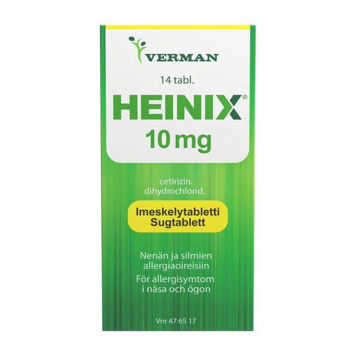 Heinix 10 Mg Imeskelytabl - Apteekki 360 Helsinki - Verkkoapteekki