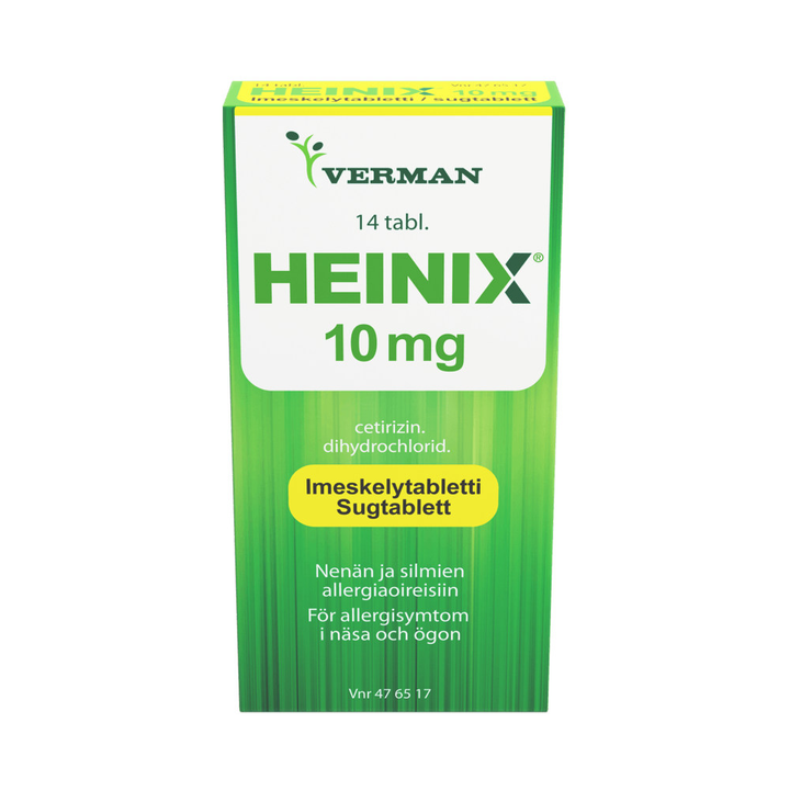 Heinix 10 Mg Imeskelytabl - Apteekki 360 Helsinki - Verkkoapteekki