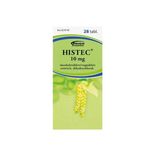 Histec 10 Mg Imeskelytabl - Apteekki 360 Helsinki - Verkkoapteekki