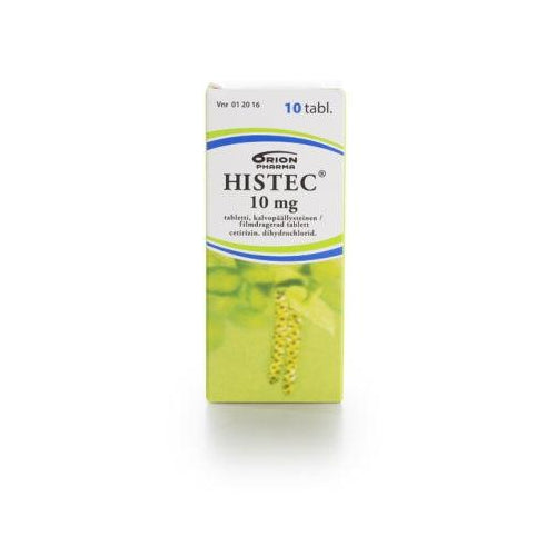 Histec 10 Mg Tabl, Kalvopääll - Apteekki 360 Helsinki - Verkkoapteekki