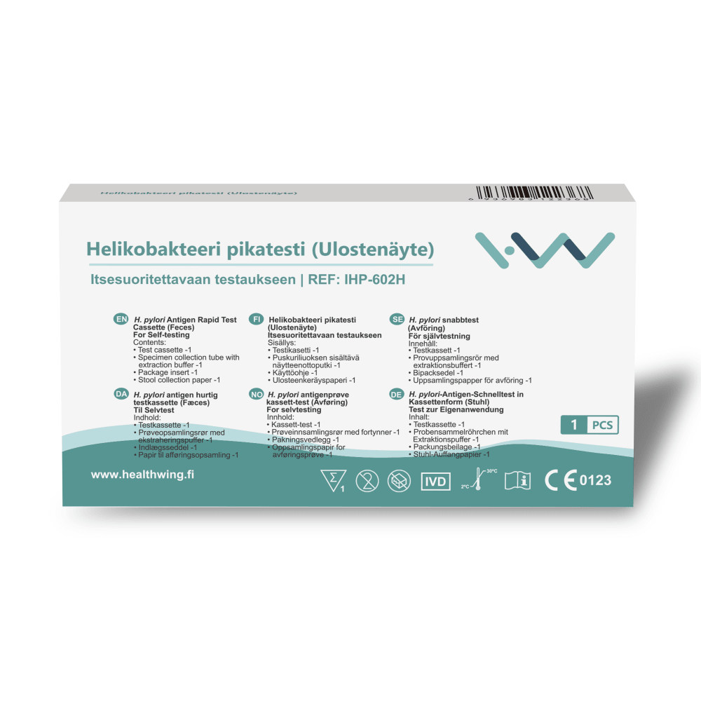 H&W Helikobakteeri Pikatesti - Apteekki 360 Helsinki - Verkkoapteekki