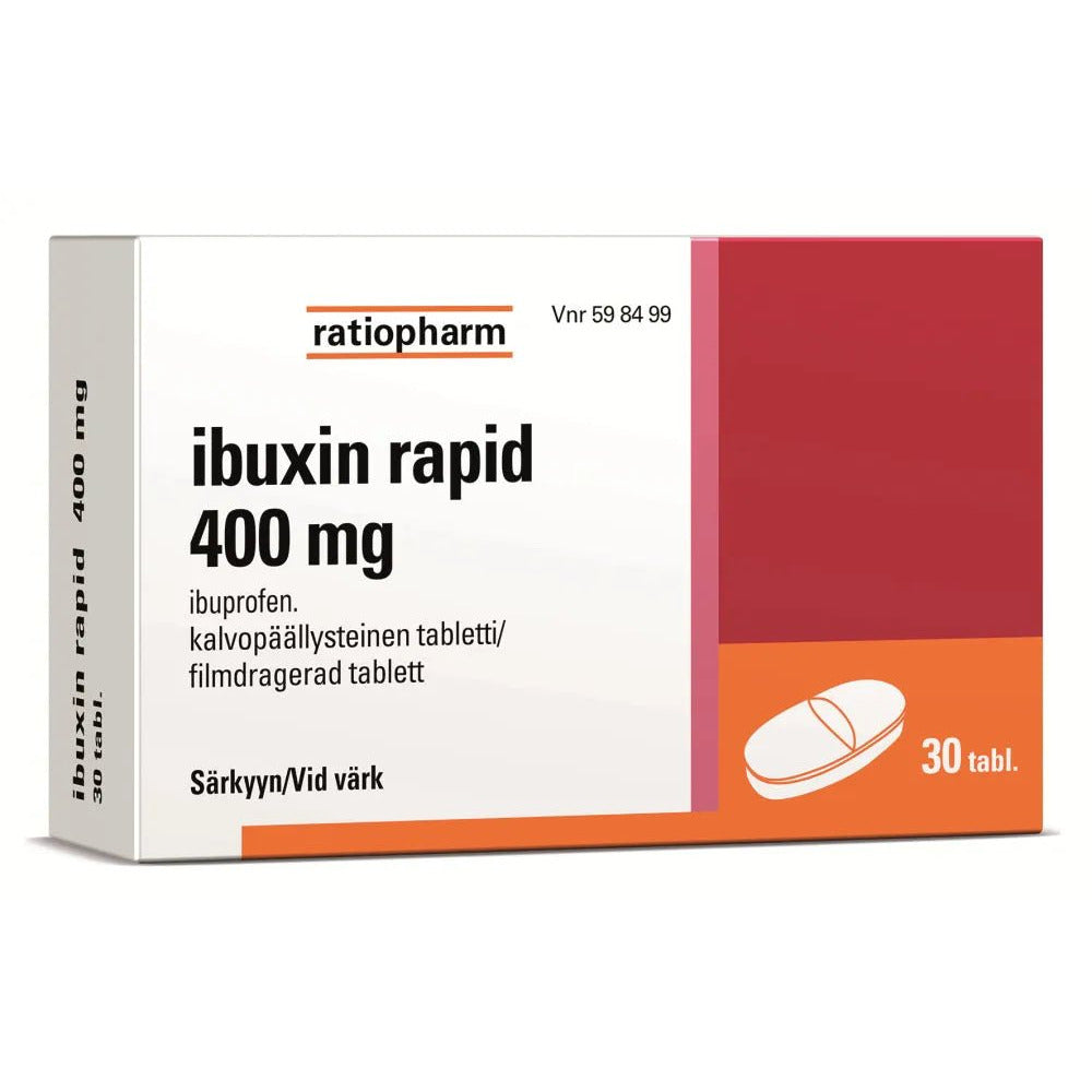 Ibuxin Rapid 400 Mg Tabl, Kalvopääll - Apteekki 360 Helsinki - Verkkoapteekki