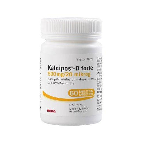 Kalcipos-D Forte 20 Mikrog Tabl, Kalvopääll - Apteekki 360 Helsinki - Verkkoapteekki