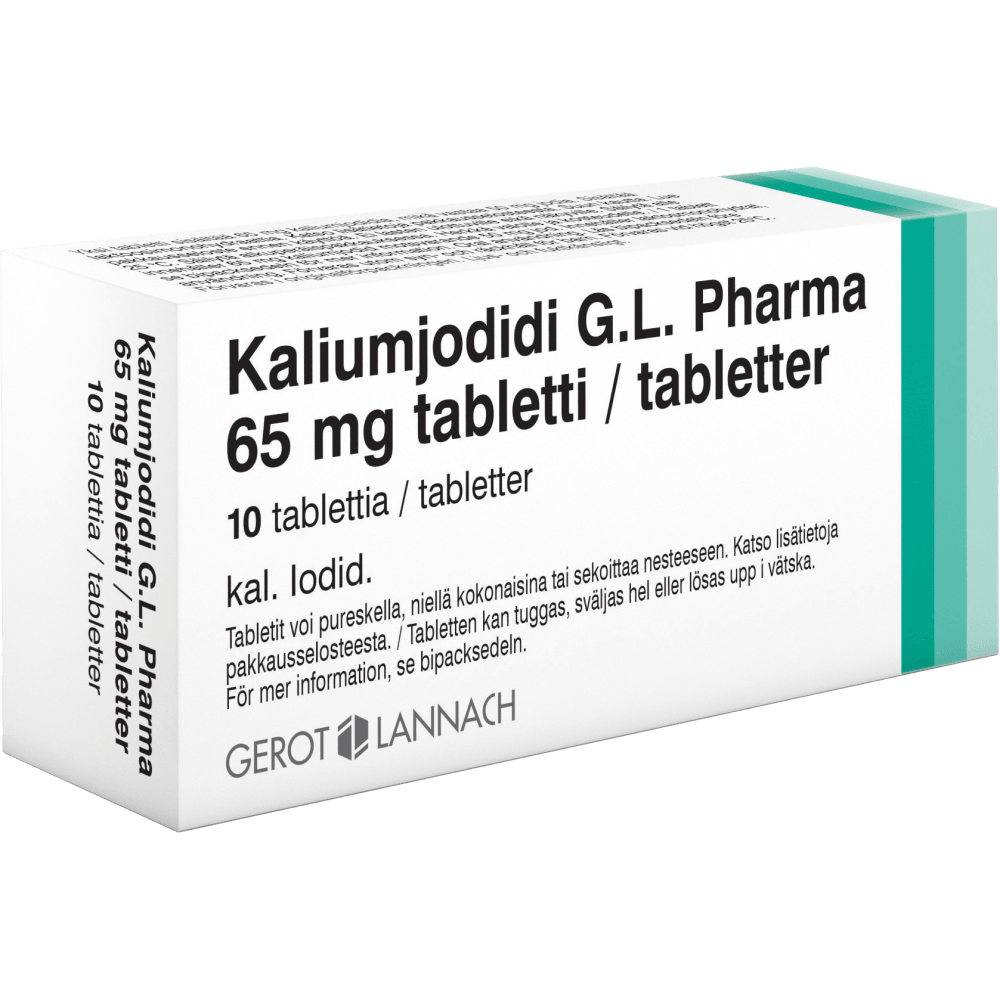 Kaliumjodidi G.L.Pharma 65 Mg Tabl - Apteekki 360 Helsinki - Verkkoapteekki