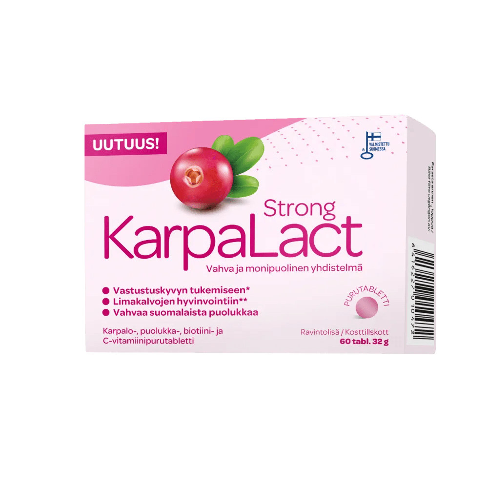 Karpalact Strong Purutabletti - Apteekki 360 Helsinki - Verkkoapteekki