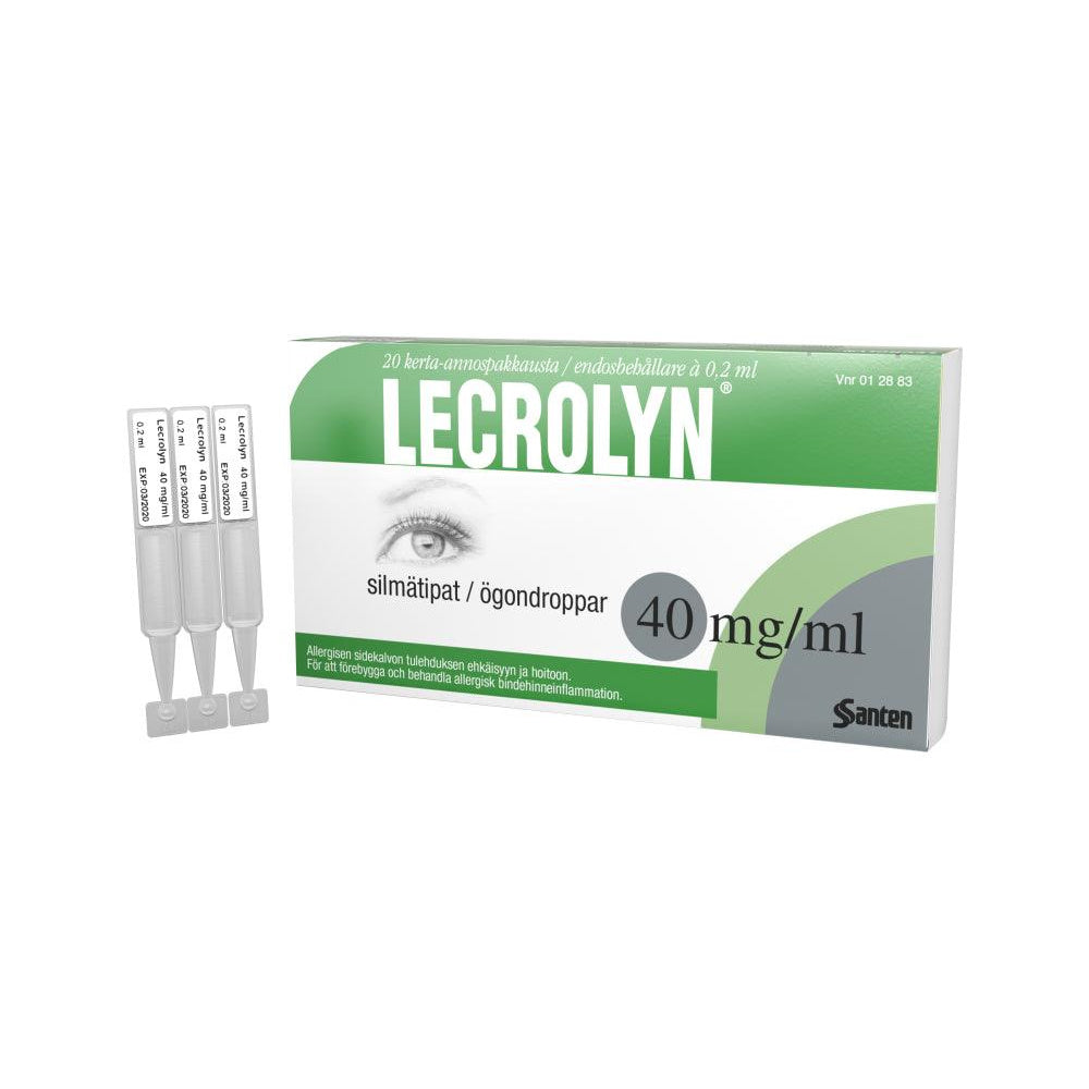 Lecrolyn 40 Mg/Ml Silmätipat, Liuos, Kerta-Annospakkaus - Apteekki 360 Helsinki - Verkkoapteekki