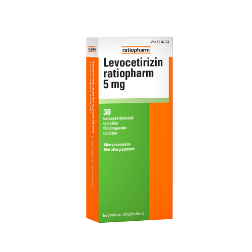Levocetirizin Ratiopharm 5 Mg Tabl, Kalvopääll - Apteekki 360 Helsinki - Verkkoapteekki