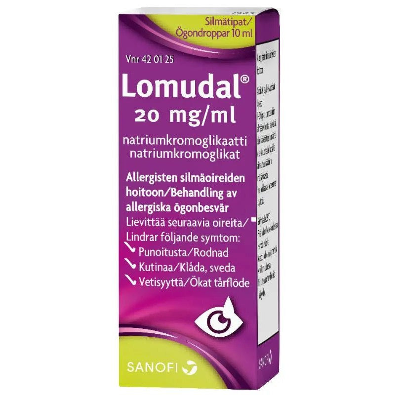 Lomudal 20 Mg/Ml Silmätipat, Liuos - Apteekki 360 Helsinki - Verkkoapteekki