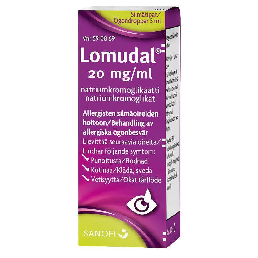 Lomudal 20 Mg/Ml Silmätipat, Liuos - Apteekki 360 Helsinki - Verkkoapteekki