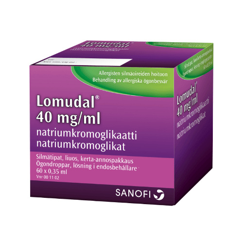 Lomudal 40 Mg/Ml Silmätipat, Liuos, Kerta-Annospakkaus - Apteekki 360 Helsinki - Verkkoapteekki
