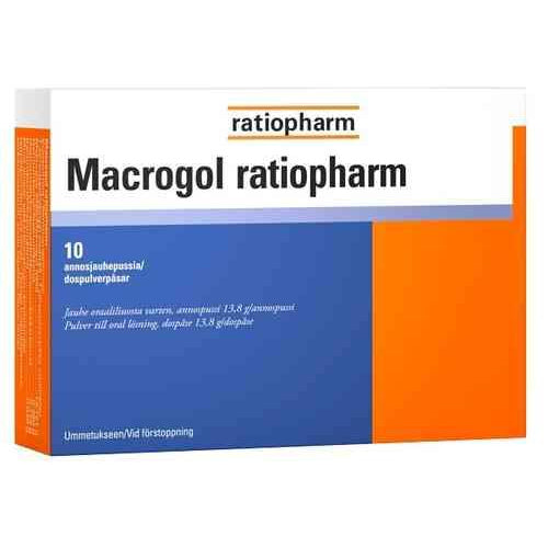 Macrogol Ratiopharm 10 kpl - Apteekki 360 Helsinki - Verkkoapteekki