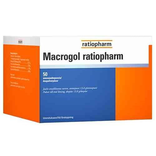 Macrogol Ratiopharm 20 kpl & 50 kpl - Apteekki 360 Helsinki - Verkkoapteekki