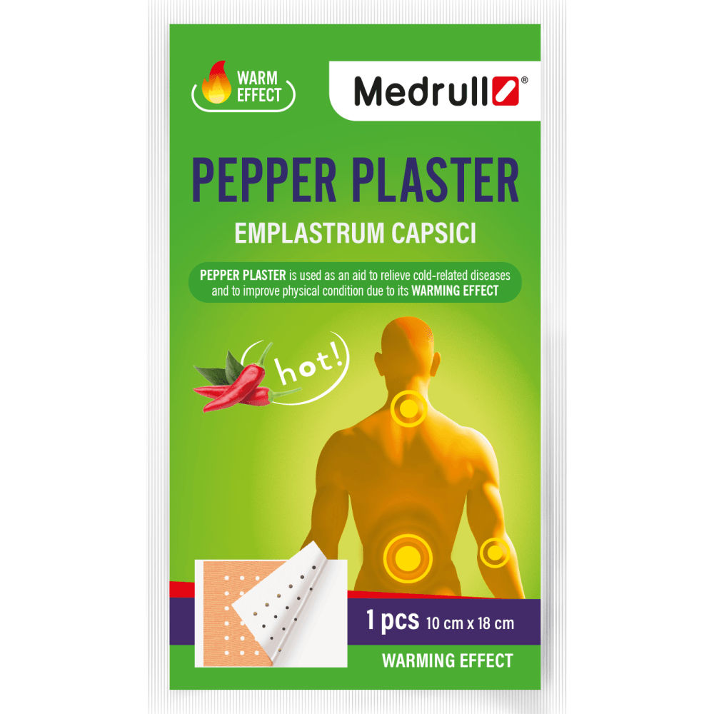 Medrull Pepper Plaster 10X18 Cm Pippurilaastari - Apteekki 360 Helsinki - Verkkoapteekki