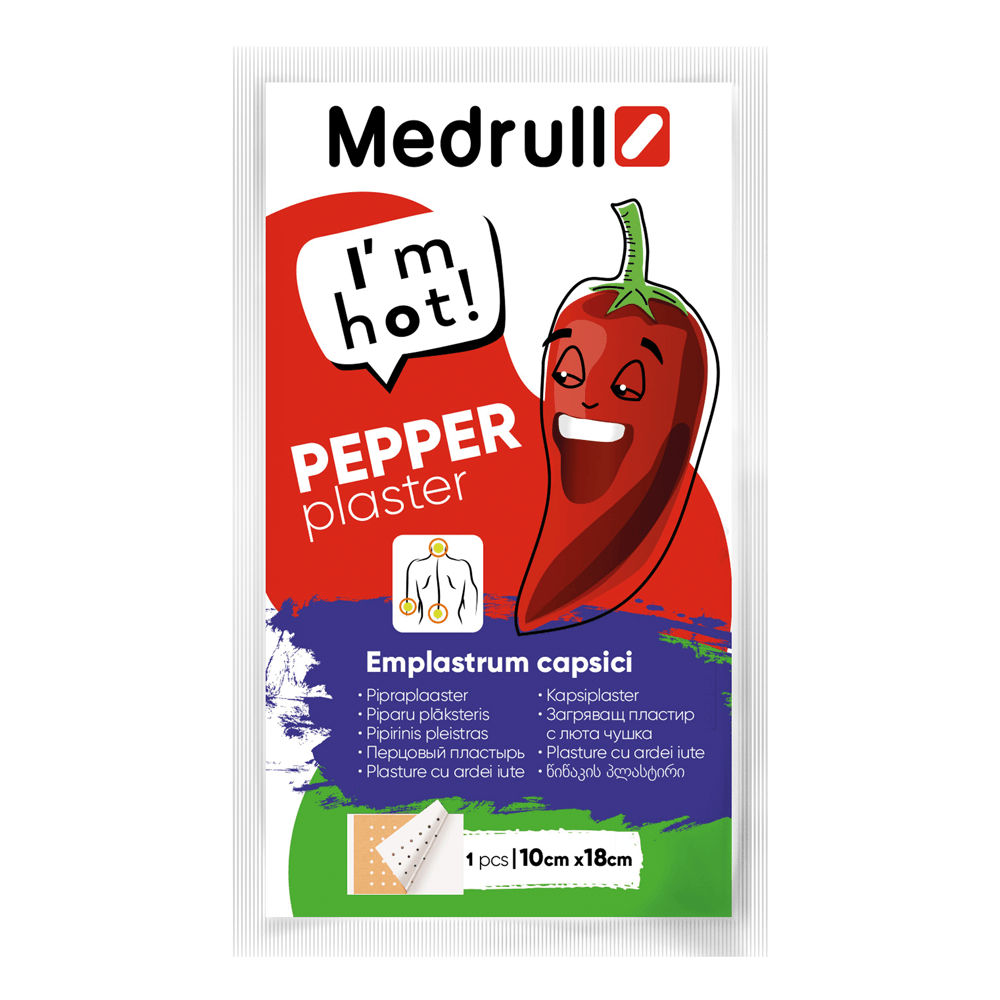 Medrull Pepper Plaster 10X18 Cm Pippurilaastari - Apteekki 360 Helsinki - Verkkoapteekki