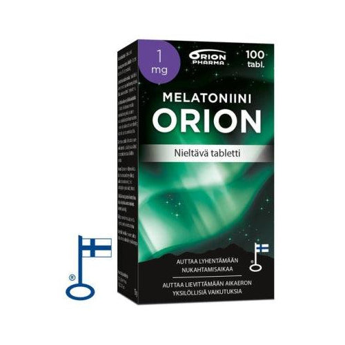 Melatoniini Orion 1 Mg, Nieltävä - Apteekki 360 Helsinki - Verkkoapteekki