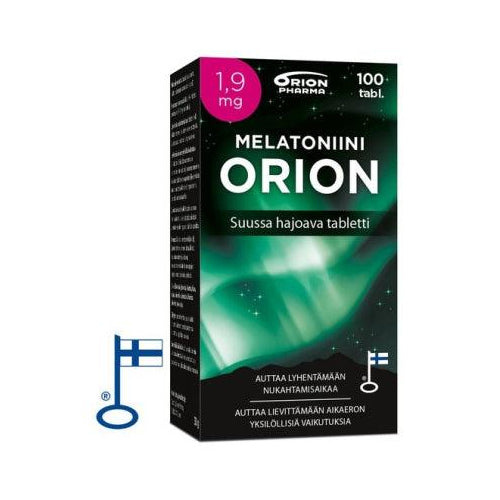 Melatoniini Orion 1,9 Mg, Suussa hajoava - Apteekki 360 Helsinki - Verkkoapteekki
