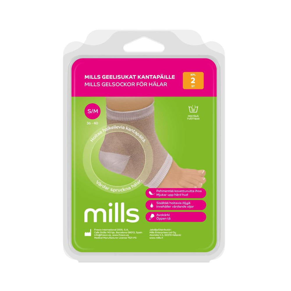 Mills Geelisukat Kantapäille, Koko S/M - Apteekki 360 Helsinki - Verkkoapteekki
