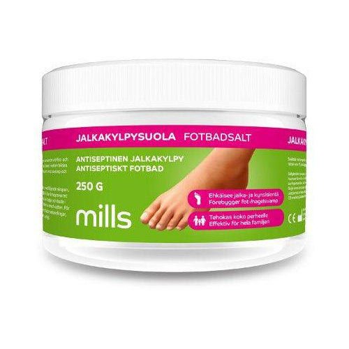 Mills Jalkakylpysuola, Antiseptinen - Apteekki 360 Helsinki - Verkkoapteekki