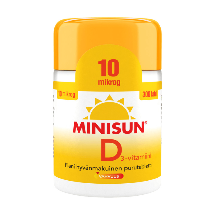 Minisun D-Vitamiini 10 mcg - Apteekki 360 Helsinki - Verkkoapteekki