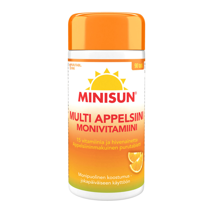 Minisun Monivitamiini Multi Appelsiini - Apteekki 360 Helsinki - Verkkoapteekki