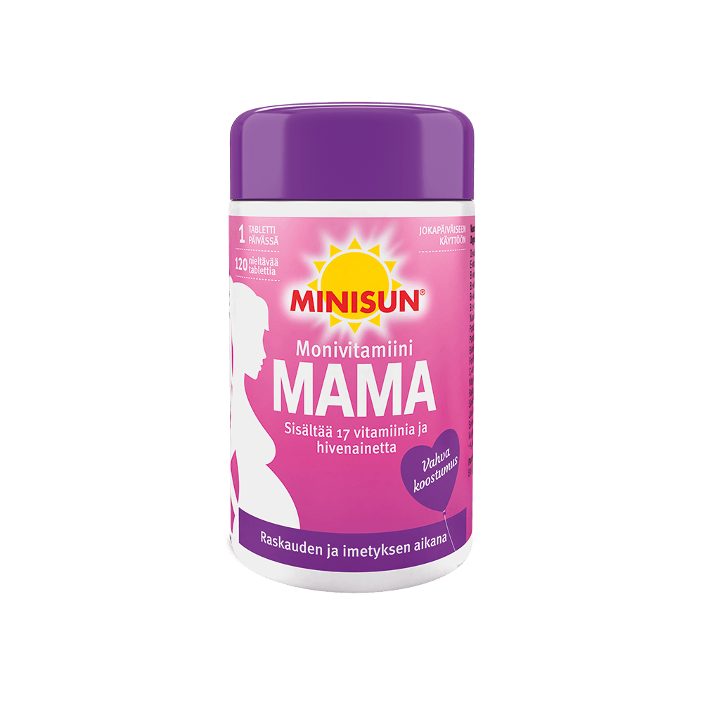 Minisun Multivitamin Mama (raskaus & imetys) - Apteekki 360 Helsinki - Verkkoapteekki