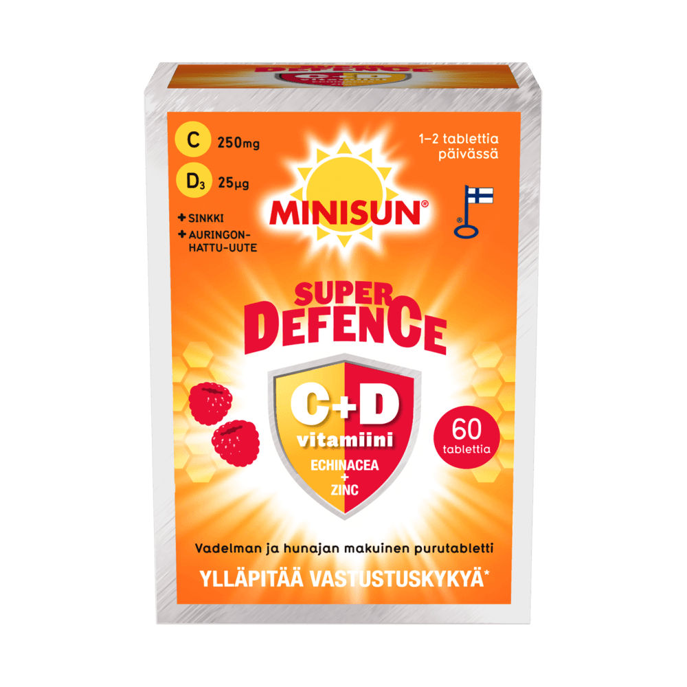 Minisun Super Defence Vadelma-Hunaja - Apteekki 360 Helsinki - Verkkoapteekki