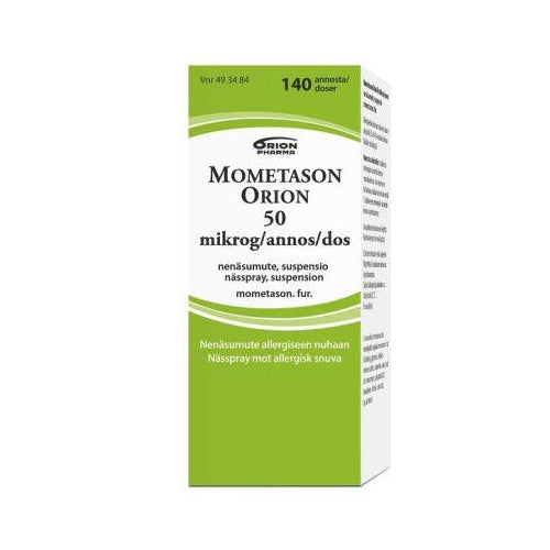 Mometason Orion 0,05 Mg/Annos Nenäsumute, Susp - Apteekki 360 Helsinki - Verkkoapteekki